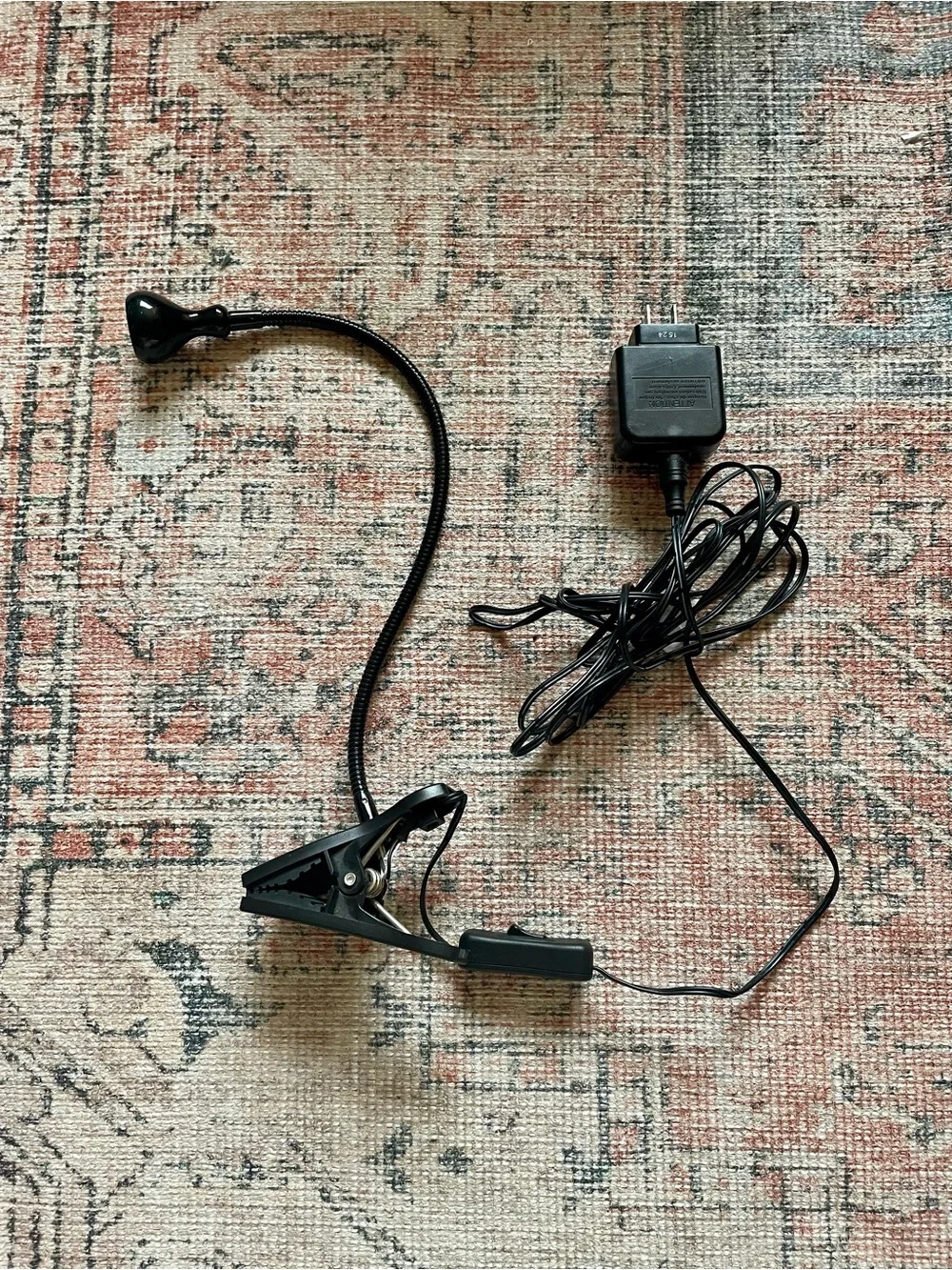 IKEA Black Gooseneck Clamp Reading Spot Light Lamp